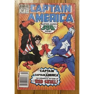 Captain America #350 1989 Red Skull Origin! Avengers! Falcon! Fine+